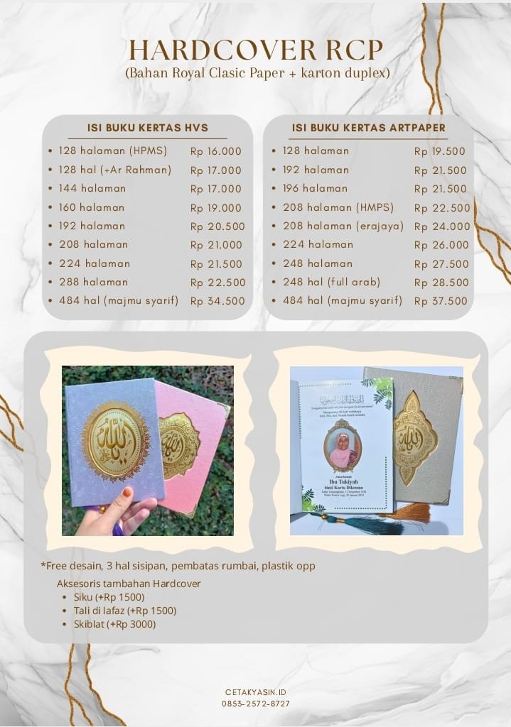 harga buku yasin hardcover 2026