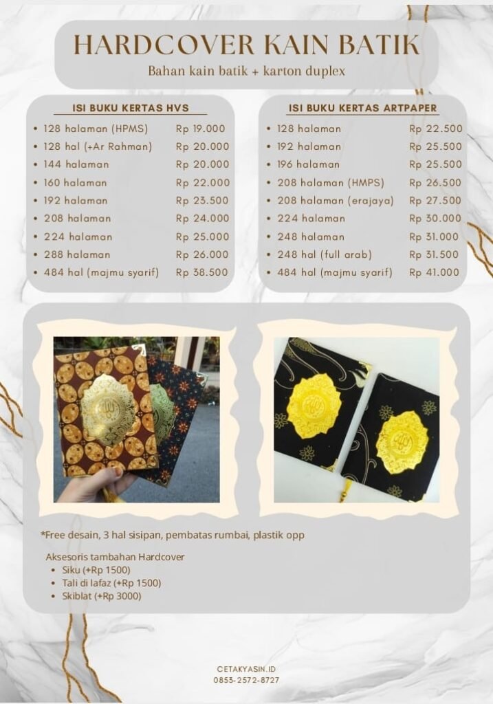 harga buku yasin batik 2026