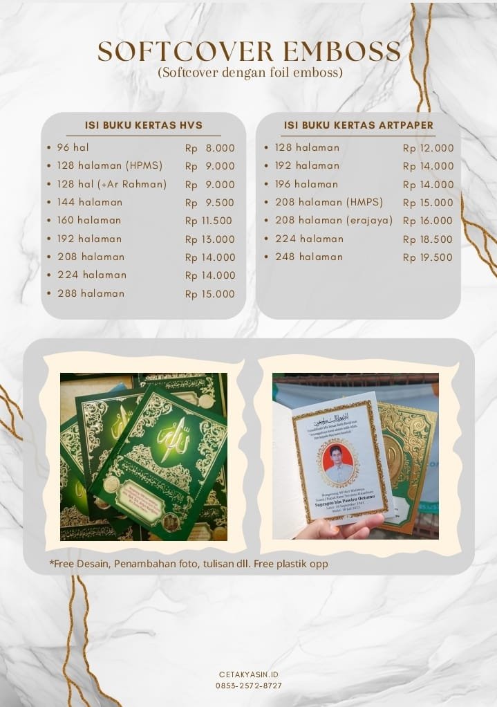 harga buku yasin softcover 2026
