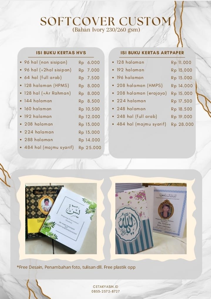 harga buku yasin softcover 2026