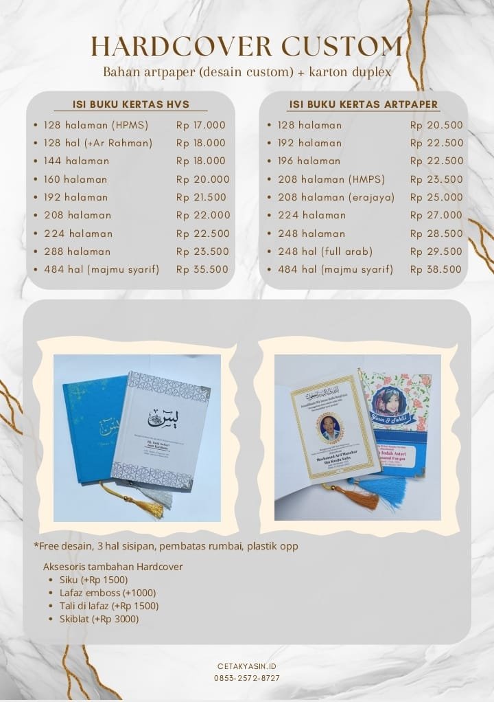 harga buku yasin hardcover 2026